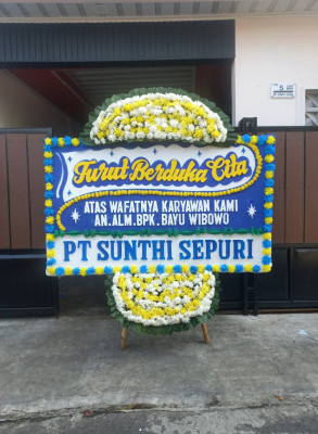 Papan Bunga Duka di Haurgombong